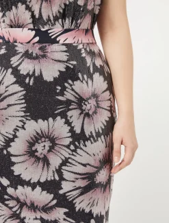 Rock aus Satin und Pailletten