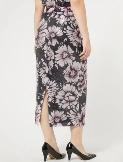 Rock aus Satin und Pailletten