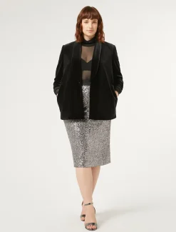 Rollkragenpullover aus Stretch-Tulle