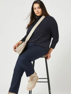 Rollkragenpullover aus weicher Stretch-Viskose