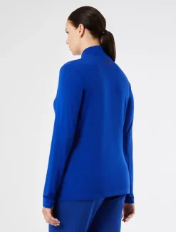 Rollkragenpullover aus weichem Stretch-Viskose-Jersey