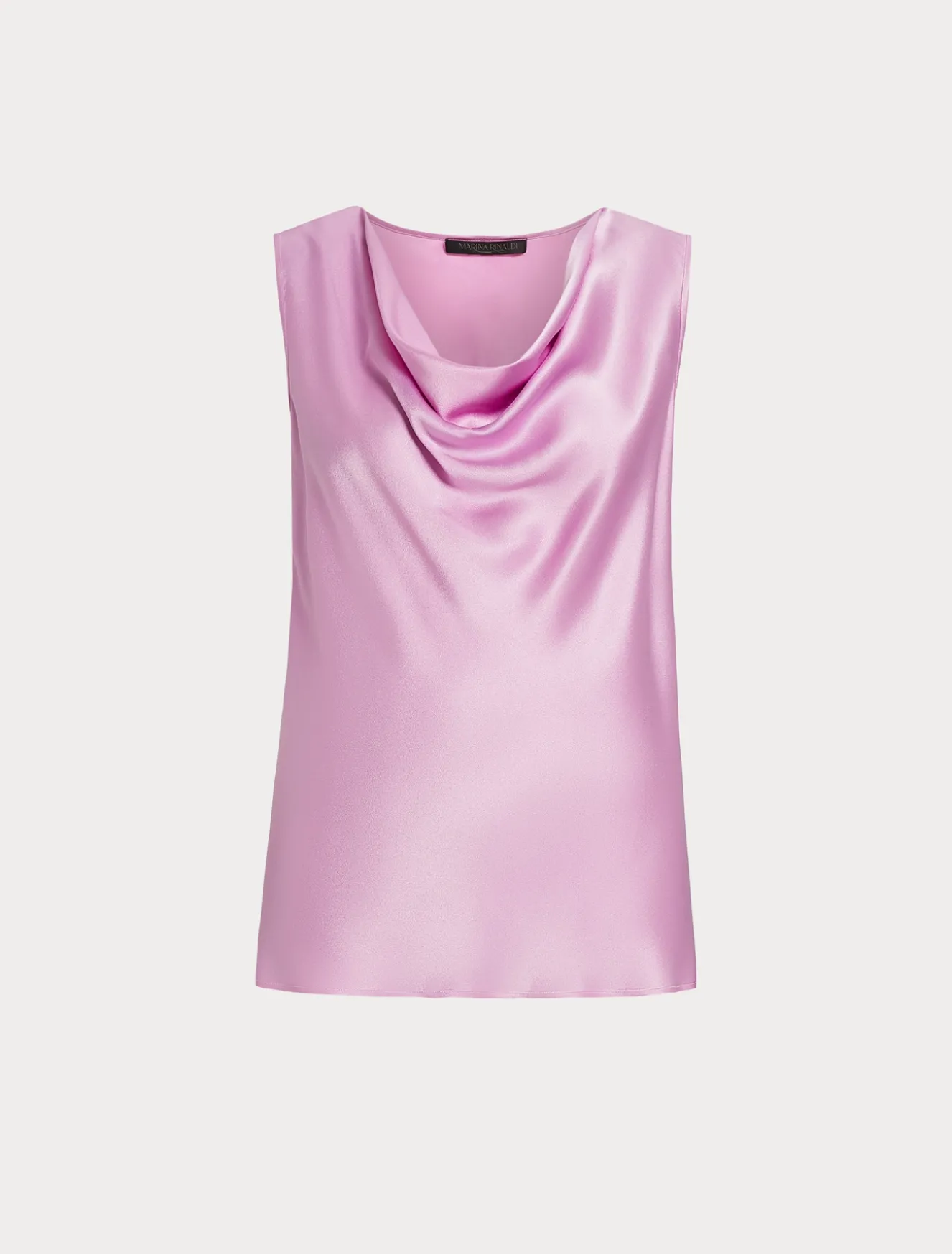 Satintop mit Drapierung