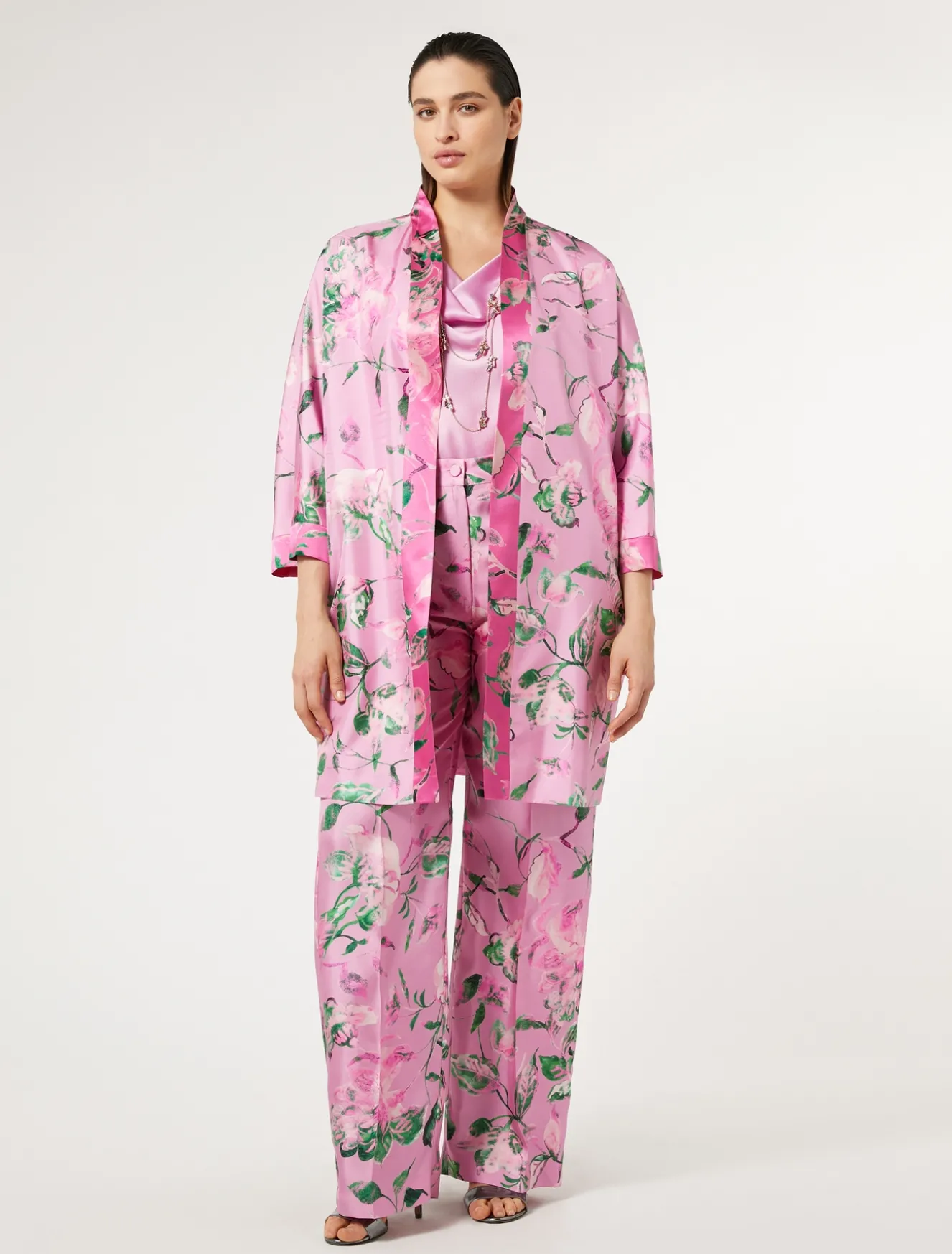 Satintop mit Drapierung