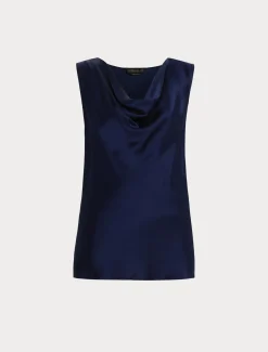 Satintop mit Drapierung