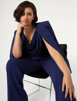 Satintop mit Drapierung