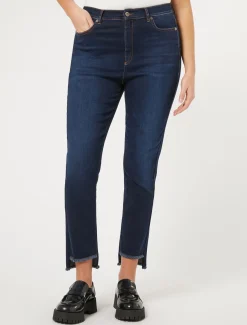 Slim Fit Jeans aus Indigo-Denim