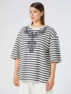 Sweatshirt aus Jersey mit Stickerei