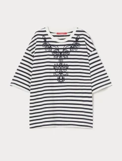 Sweatshirt aus Jersey mit Stickerei