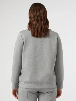 Sweatshirt aus Jersey mit Stickerei