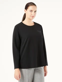 Sweatshirt aus Scuba Crêpe