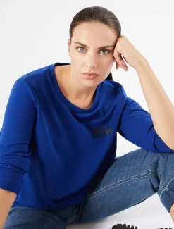 Sweatshirt aus Scuba Crêpe