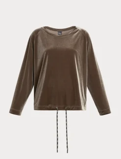 Sweatshirt aus Stretch-Chenille
