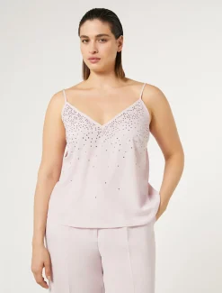 Top aus Crêpe de Chine