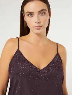 Top aus Crêpe de Chine