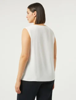 Top aus Crêpe de Chine-Seidengemisch