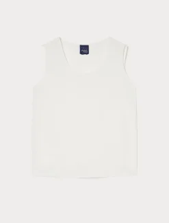 Top aus Crêpe de Chine-Seidengemisch