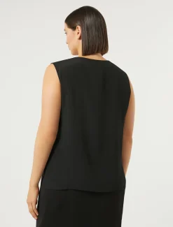 Top aus Crêpe de Chine-Seidengemisch