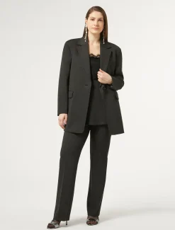 Top aus Jersey mit Spitze