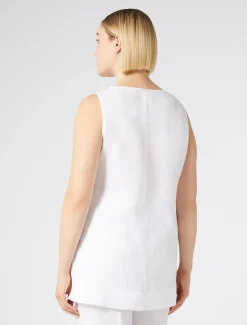 Top aus Leinen