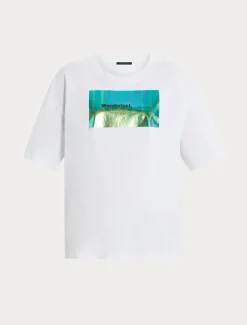 T-Shirt aus bedrucktem Jersey