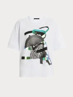 T-Shirt aus bedrucktem Jersey