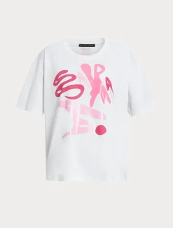 T-Shirt aus bedrucktem Jersey