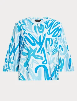 T-Shirt aus bedrucktem Jersey