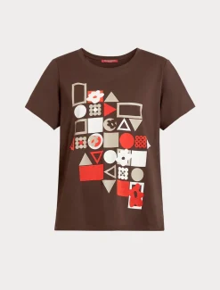 T-Shirt aus bedrucktem Jersey