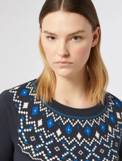 T-Shirt aus bedrucktem Jersey