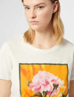 T-Shirt aus bedrucktem Jersey