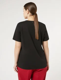 T-Shirt aus bedrucktem Jersey