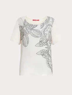 T-Shirt aus bedrucktem Jersey