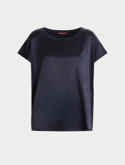 T-Shirt aus Crêpe-Jersey