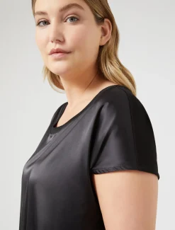 T-Shirt aus Crêpe-Jersey