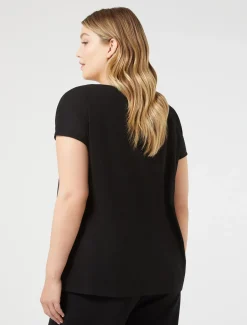 T-Shirt aus Crêpe-Jersey