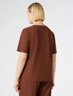 T-Shirt aus Jersey mit Stickerei