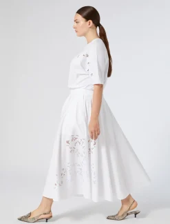 T-Shirt aus Jersey mit Stickerei