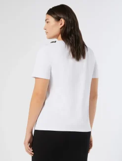 T-Shirt aus Jersey mit Stickerei