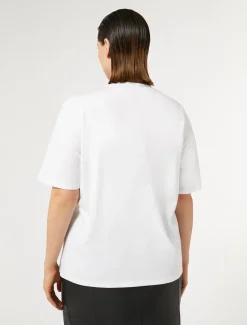 T-Shirt aus Jersey mit Stickerei