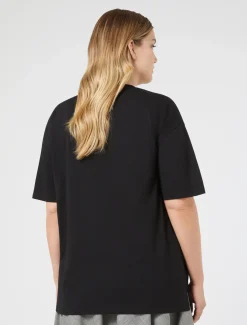 T-Shirt aus Jersey mit Stickerei