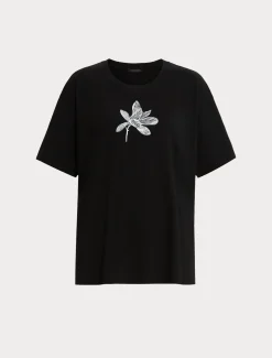 T-Shirt aus Jersey mit Stickerei