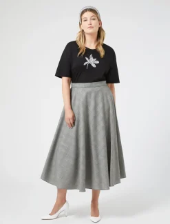 T-Shirt aus Jersey mit Stickerei