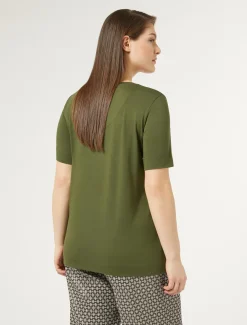 T-Shirt aus Jersey mit Stickerei