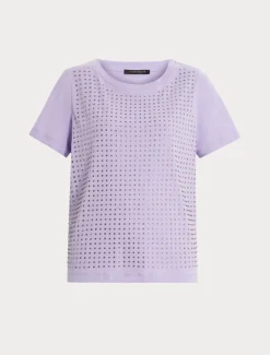 T-Shirt aus Jersey mit Strass