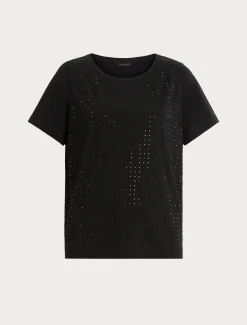 T-Shirt aus Jersey mit Strass