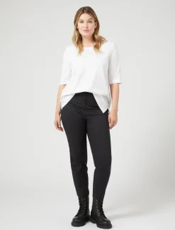 T-Shirt aus Jersey und Popeline