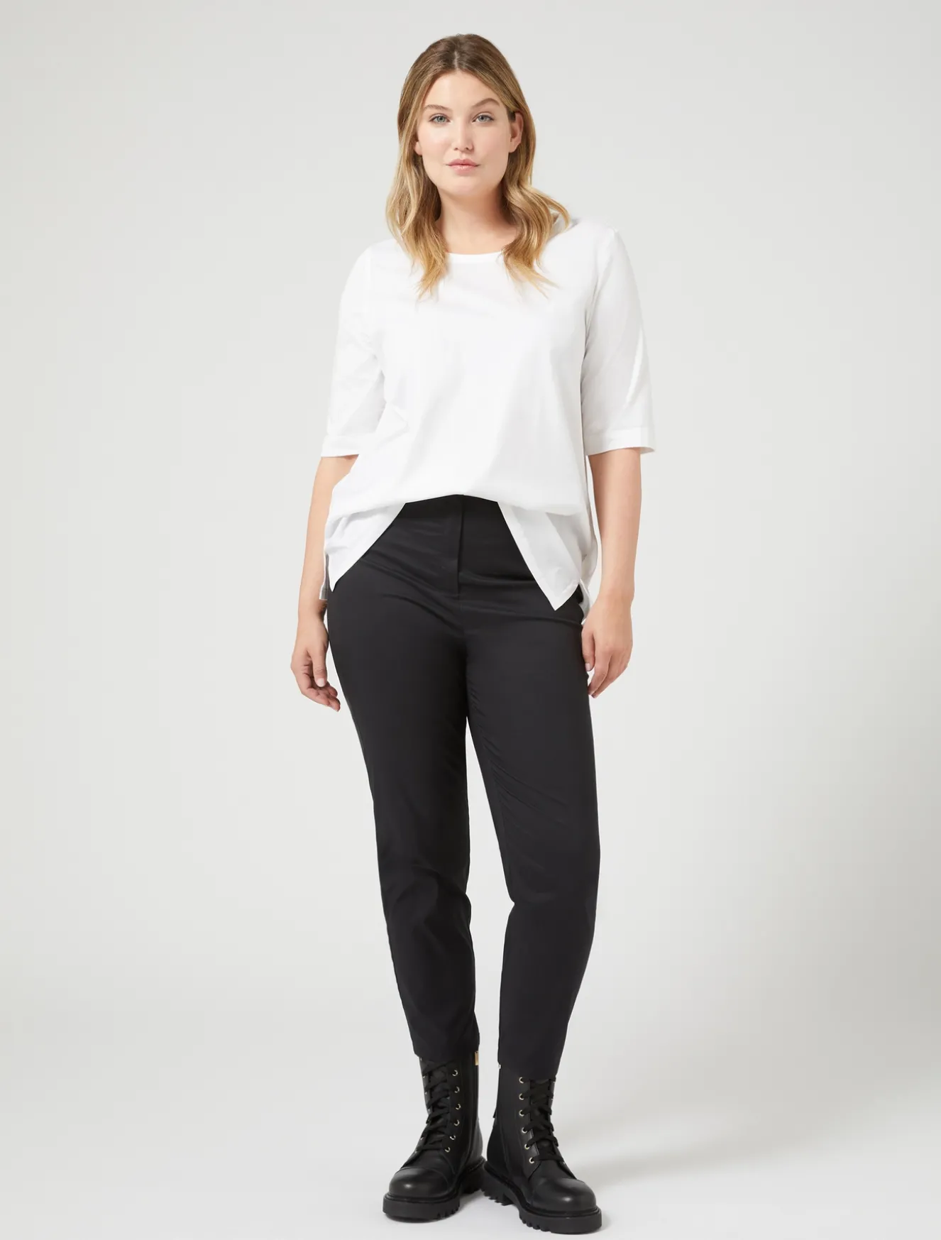 T-Shirt aus Jersey und Popeline