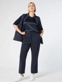 T-Shirt aus Jersey und Satin