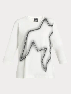 T-Shirt aus Stretch-Baumwolljersey