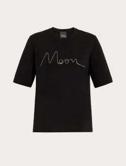 T-Shirt aus Stretch-Baumwolljersey